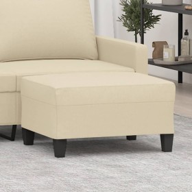 Reposapiés de tela crema 70x55x41 cm de , Otomanas - Ref: Foro24-349349, Precio: 58,46 €, Descuento: %