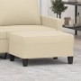 Reposapiés de tela crema 70x55x41 cm de , Otomanas - Ref: Foro24-349349, Precio: 58,46 €, Descuento: %
