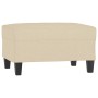 Reposapiés de tela crema 70x55x41 cm de , Otomanas - Ref: Foro24-349349, Precio: 58,46 €, Descuento: %