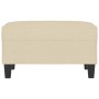 Reposapiés de tela crema 70x55x41 cm de , Otomanas - Ref: Foro24-349349, Precio: 58,46 €, Descuento: %