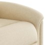 Sillón reclinable de masaje eléctrico tela color crema de , Sillones - Ref: Foro24-3303252, Precio: 283,72 €, Descuento: %