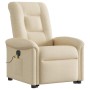 Sillón de masaje eléctrico reclinable elevable tela crema de , Sillones - Ref: Foro24-3303292, Precio: 347,38 €, Descuento: %