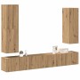 Mueble para TV de pared madera contrachapada artesanal 4 piezas de , Muebles TV - Ref: Foro24-3329154, Precio: 235,93 €, Desc...