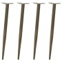 Patas para mesa de centro cónicas 4 uds acero natural 72-73cm de , Patas para mesas - Ref: Foro24-4012519, Precio: 60,40 €, D...
