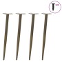 Patas para mesa de centro cónicas 4 uds acero natural 72-73cm de , Patas para mesas - Ref: Foro24-4012519, Precio: 60,40 €, D...