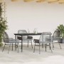 Juego comedor jardín 5 pzas cojines ratán sintético vidrio gris de , Conjuntos de jardín - Ref: Foro24-3334481, Precio: 376,7...