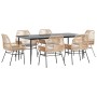 Juego de comedor de jardín 7 pzas con cojines ratán PE marrón de , Conjuntos de jardín - Ref: Foro24-3334476, Precio: 593,81 ...