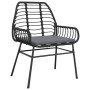 Juego de comedor jardín 5 piezas cojines ratán sintético negro de , Conjuntos de jardín - Ref: Foro24-3334550, Precio: 376,98...