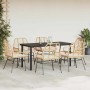 Juego de comedor de jardín 7 pzas con cojines ratán PE marrón de , Conjuntos de jardín - Ref: Foro24-3334559, Precio: 476,69 ...