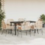 Juego de comedor de jardín 7 pzas con cojines ratán PE marrón de , Conjuntos de jardín - Ref: Foro24-3334573, Precio: 510,32 ...