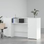 Mostrador de recepción blanco 200x50x103,5 cm madera ingeniería de , Escritorios - Ref: Foro24-3324214, Precio: 315,91 €, Des...
