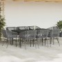 Juego comedor jardín 9 pzas cojines ratán sintético vidrio gris de , Conjuntos de jardín - Ref: Foro24-3334533, Precio: 820,9...