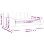 Sofá para niños de tela marrón 70x45x30 cm de , Mobiliario para bebés y niños pequeños - Ref: Foro24-3196271, Precio: 70,01 €...