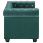 Sofá chesterfield de 2 plazas de terciopelo 146x75x72 cm verde de , Sofás - Ref: Foro24-247149, Precio: 434,93 €, Descuento: %