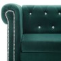 Sofá chesterfield de 2 plazas de terciopelo 146x75x72 cm verde de , Sofás - Ref: Foro24-247149, Precio: 434,93 €, Descuento: %