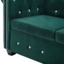 Sofá chesterfield de 2 plazas de terciopelo 146x75x72 cm verde de , Sofás - Ref: Foro24-247149, Precio: 434,93 €, Descuento: %