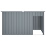 Caseta perros con tejado acero galvanizado gris 196x91x110 cm de , Casetas para perros - Ref: Foro24-172575, Precio: 207,30 €...