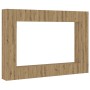 Mueble para TV de pared madera contrachapada artesanal 8 piezas de , Muebles TV - Ref: Foro24-3328978, Precio: 512,97 €, Desc...