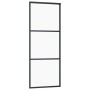 Puerta corredera con juego herrajes negro 76x205 cm ESG vidrio de , Puertas - Ref: Foro24-3375781, Precio: 214,15 €, Descuent...