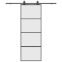 Puerta corredera con juego herrajes negro 76x205 cm ESG vidrio de , Puertas - Ref: Foro24-3375797, Precio: 209,71 €, Descuent...