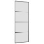 Puerta corredera con juego herrajes negro 76x205 cm ESG vidrio de , Puertas - Ref: Foro24-3375797, Precio: 209,71 €, Descuent...