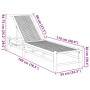 Tumbona 55x199x30 cm Bambú de , Tumbonas - Ref: Foro24-4108225, Precio: 182,48 €, Descuento: %