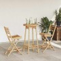 Conjunto de bar para exterior de 3 piezas plegable de bambú de , Conjuntos de jardín - Ref: Foro24-4108231, Precio: 230,37 €,...