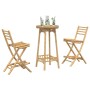 Conjunto de bar para exterior de 3 piezas plegable de bambú de , Conjuntos de jardín - Ref: Foro24-4108231, Precio: 230,37 €,...