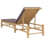 Tumbona con cojines 55x199x30 cm bambú de , Tumbonas - Ref: Foro24-4108227, Precio: 203,91 €, Descuento: %