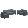 Juego de sofás con cojines 3 piezas terciopelo gris oscuro de , Sofás - Ref: Foro24-3324668, Precio: 779,49 €, Descuento: %