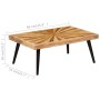 Mesa de centro de madera de mango maciza 90x55x36 cm de , Mesas de centro - Ref: Foro24-246163, Precio: 116,41 €, Descuento: %