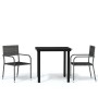 Juego de comedor para jardín 3 piezas gris de , Conjuntos de jardín - Ref: Foro24-3099583, Precio: 158,98 €, Descuento: %