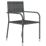 Juego de comedor para jardín 3 piezas gris de , Conjuntos de jardín - Ref: Foro24-3099583, Precio: 158,98 €, Descuento: %