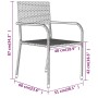 Juego de comedor para jardín 3 piezas gris de , Conjuntos de jardín - Ref: Foro24-3099583, Precio: 158,98 €, Descuento: %
