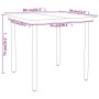Juego de comedor para jardín 3 piezas gris de , Conjuntos de jardín - Ref: Foro24-3099583, Precio: 158,98 €, Descuento: %