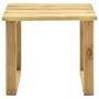 Tumbona de jardín con mesa y cojín de madera de pino impregnada de , Tumbonas - Ref: Foro24-3065868, Precio: 134,38 €, Descue...