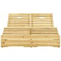 Tumbona doble y cojines madera pino impregnada gris de , Tumbonas - Ref: Foro24-3065985, Precio: 292,92 €, Descuento: %