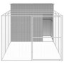 Caseta perros corral acero galvanizado gris claro 214x457x181cm de , Casetas para perros - Ref: Foro24-3189126, Precio: 493,4...