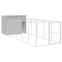 Caseta perros corral acero galvanizado gris claro 214x661x181cm de , Casetas para perros - Ref: Foro24-3189139, Precio: 708,4...