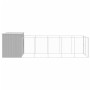 Caseta perros corral acero galvanizado gris claro 214x661x181cm de , Casetas para perros - Ref: Foro24-3189139, Precio: 708,4...