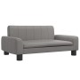 Sofá para niños de cuero sintético gris 70x45x30 cm de , Mobiliario para bebés y niños pequeños - Ref: Foro24-3196277, Precio...