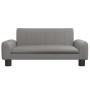 Sofá para niños de cuero sintético gris 70x45x30 cm de , Mobiliario para bebés y niños pequeños - Ref: Foro24-3196277, Precio...