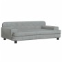 Sofá para niños de terciopelo gris claro 90x53x30 cm de , Mobiliario para bebés y niños pequeños - Ref: Foro24-3196280, Preci...