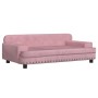 Sofá para niños de terciopelo rosa 90x53x30 cm de , Mobiliario para bebés y niños pequeños - Ref: Foro24-3196282, Precio: 91,...