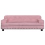 Sofá para niños de terciopelo rosa 90x53x30 cm de , Mobiliario para bebés y niños pequeños - Ref: Foro24-3196282, Precio: 91,...