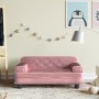 Sofá para niños de terciopelo rosa 70x45x30 cm de , Mobiliario para bebés y niños pequeños - Ref: Foro24-3196296, Precio: 72,...