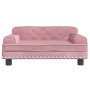 Sofá para niños de terciopelo rosa 70x45x30 cm de , Mobiliario para bebés y niños pequeños - Ref: Foro24-3196296, Precio: 72,...