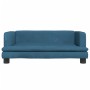 Sofá para niños de terciopelo azul 80x45x30 cm de , Mobiliario para bebés y niños pequeños - Ref: Foro24-3196305, Precio: 67,...