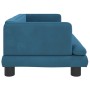 Sofá para niños de terciopelo azul 80x45x30 cm de , Mobiliario para bebés y niños pequeños - Ref: Foro24-3196305, Precio: 67,...