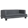 Sofá para niños de terciopelo gris oscuro 80x45x30 cm de , Mobiliario para bebés y niños pequeños - Ref: Foro24-3196307, Prec...